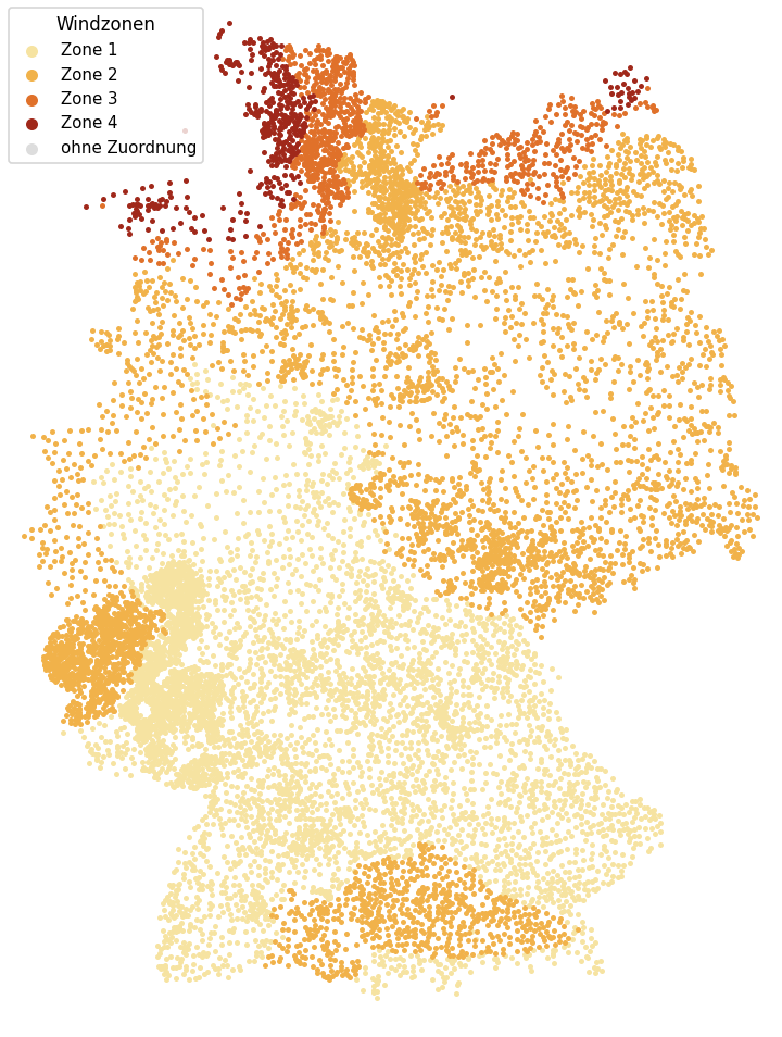 Windzonen Deutschland
